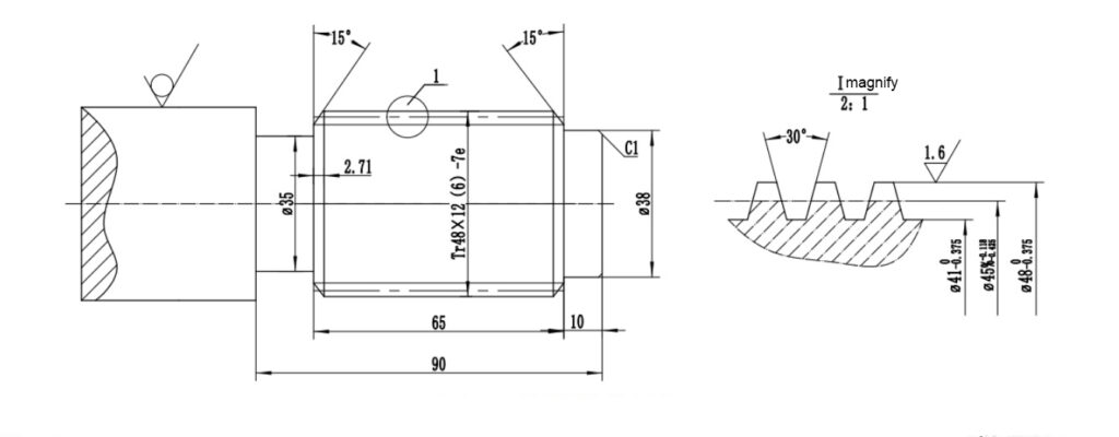 How to machine double thread trapezoidal thread on CNC lathe?